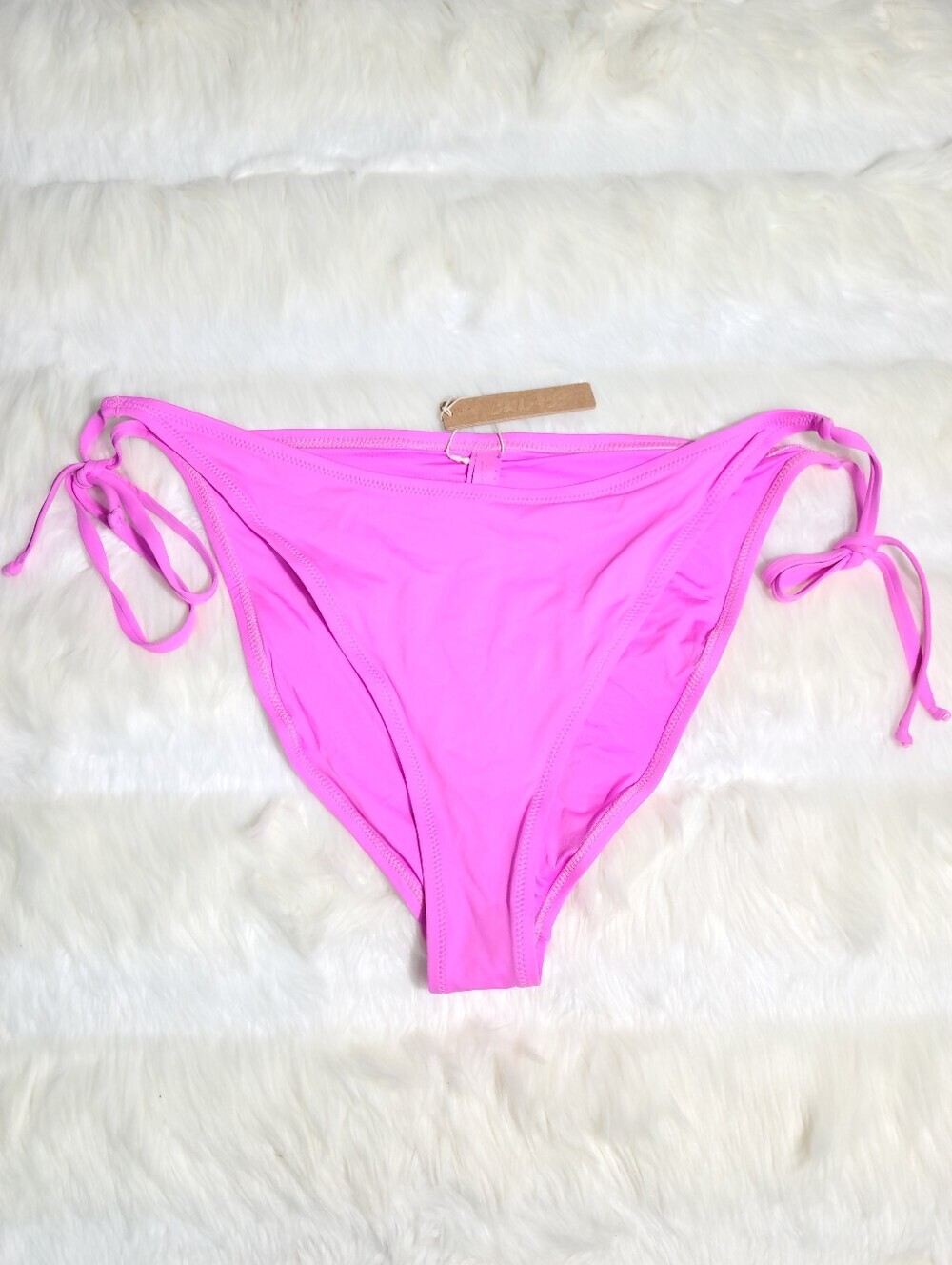 SKIMS Swim Dippy Tie Bottom Pink Neon Orchid Women 2X NEW